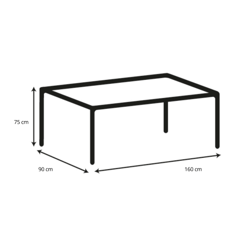 Hjem Design Cam 4-Seater Dining Table
