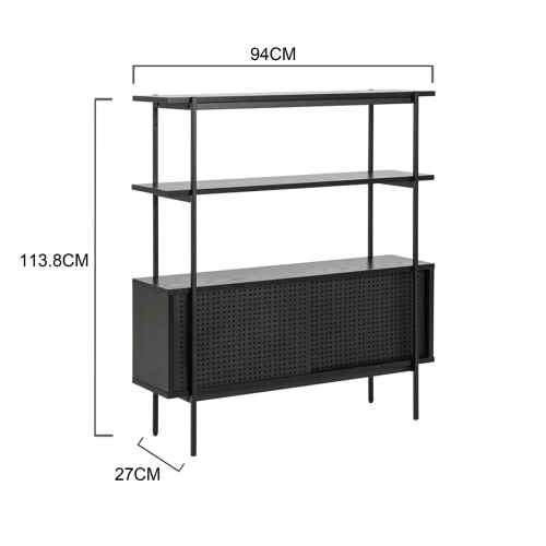 Hjem Design August Shelving Unit, 94x27x114cm