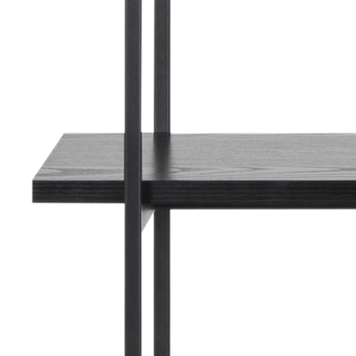 Hjem Design August Shelving Unit, Black, 94x27x172cm