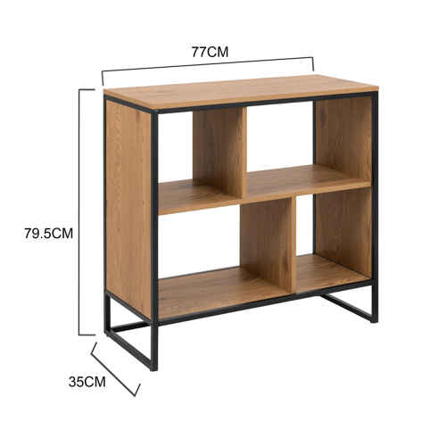 Hjem Design Swansea Bookcase, 77x35x80cm