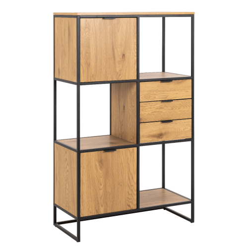 Hjem Design Swansea Bookcase, Low