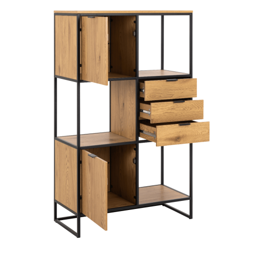 Hjem Design Swansea Bookcase, Low