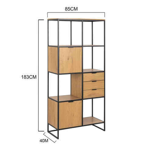 Hjem Design Swansea Bookshelf, Tall