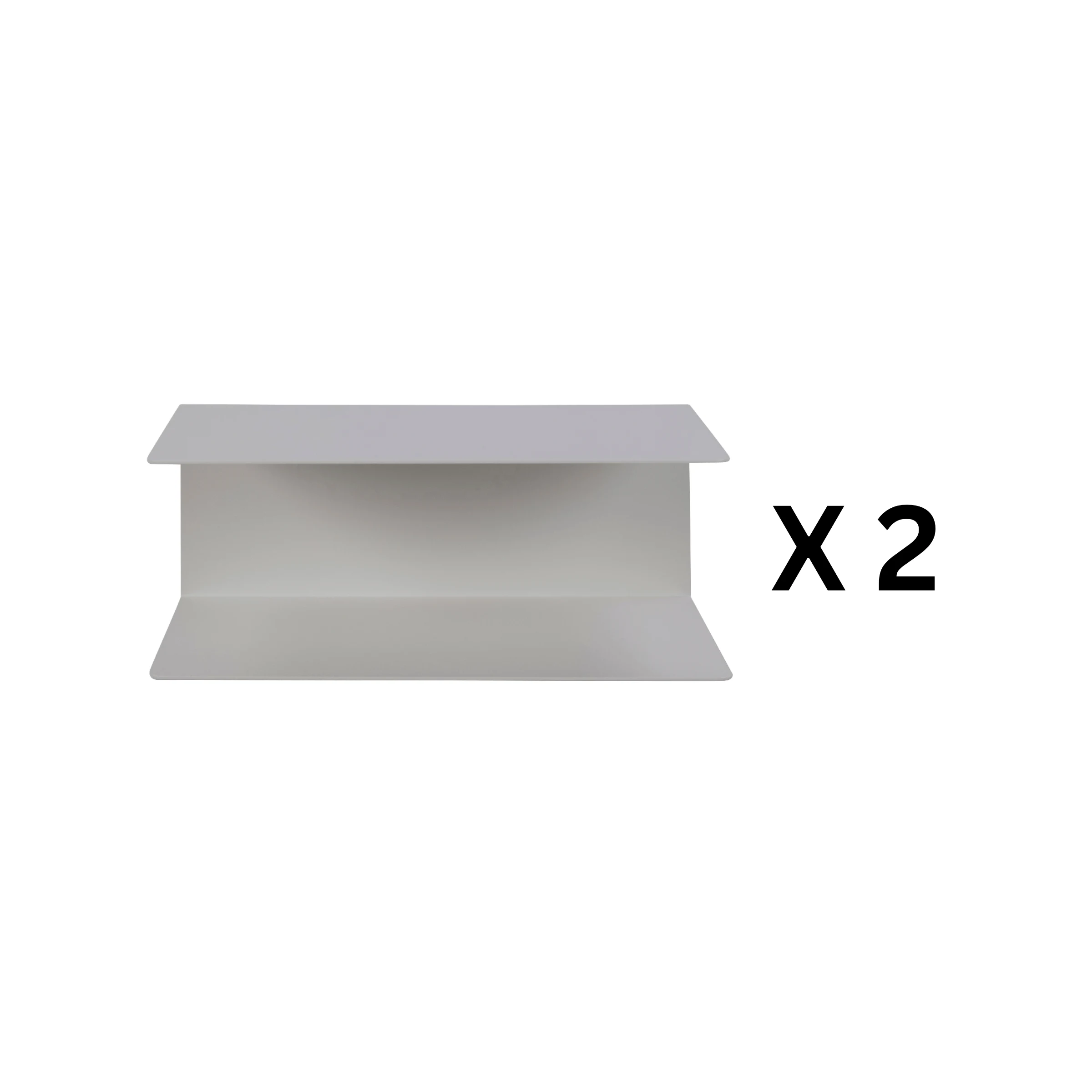 Hjem Design Jackson Wall Shelf, Set of 2, White