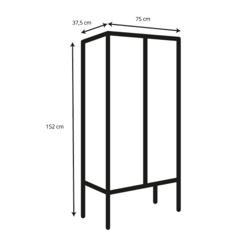 Hjem Design August Display Cabinet