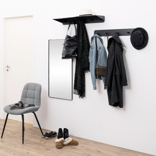 Hjem Design Sela Clothes Rack with Shelf