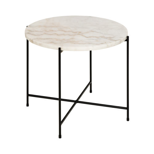 Hjem Design Avila Marble Coffee Table, White