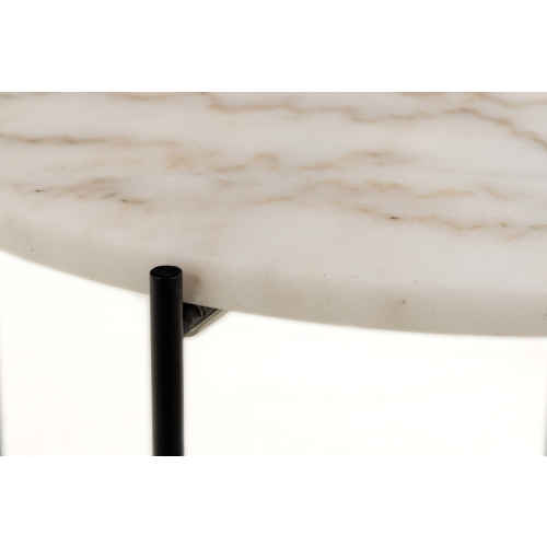 Hjem Design Avila Marble Coffee Table, White