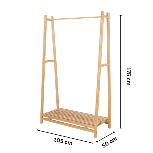 Hjem Design Bali Clothes Rack with Hang Bar