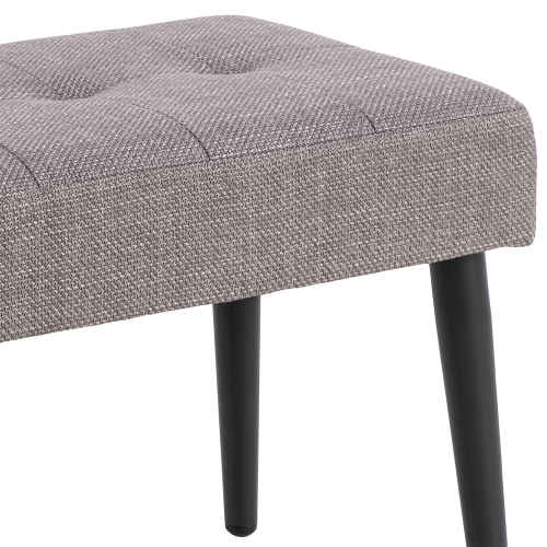 Hjem Design Glory Bench, Light Grey