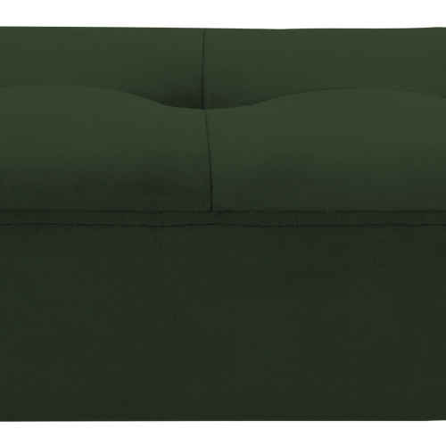 Hjem Design Glory Velvet Bench, Forest Green