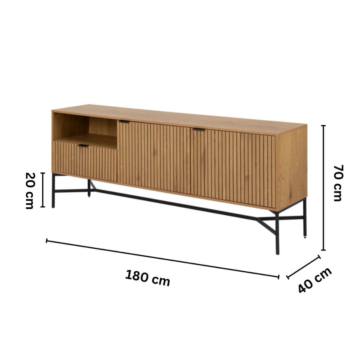 Hjem Design Jaipur Sideboard, 1.8m