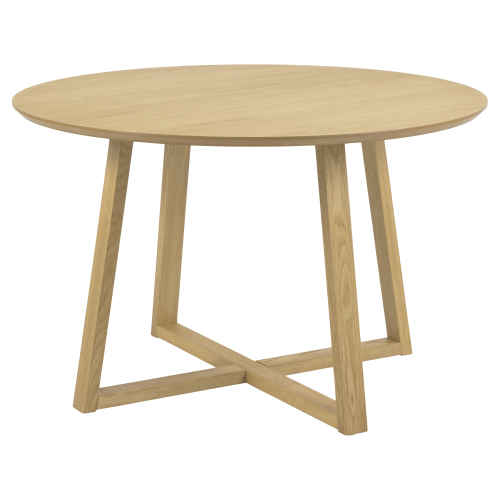 Hjem Design Malika Round Dining Table, Natural