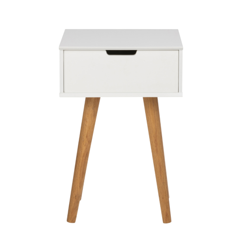 Hjem Design Mitra Bedside Table with Solid Legs