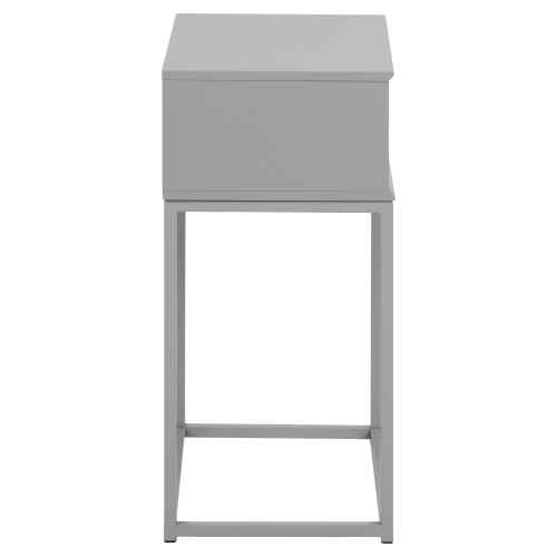 Hjem Design Mitra Bedside Table, Grey