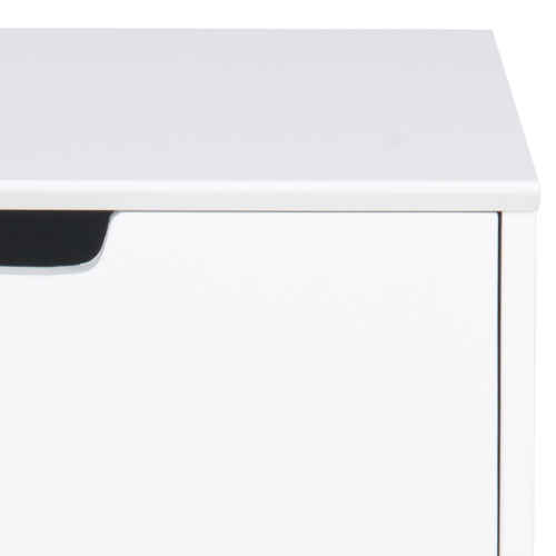 Hjem Design Mitra Bedside Table, White