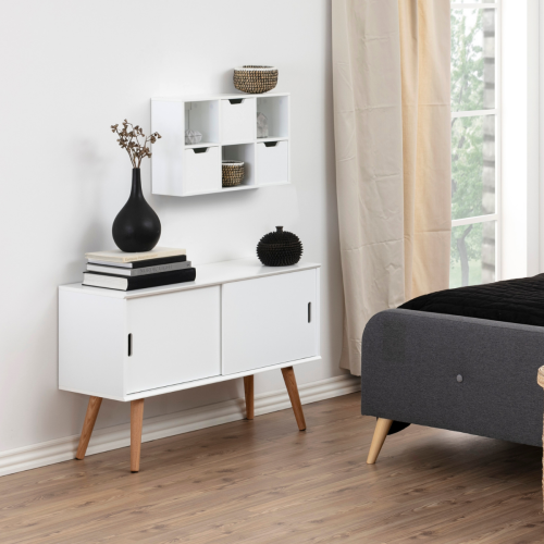 Hjem Design Mitra Sideboard with Sliding Doors