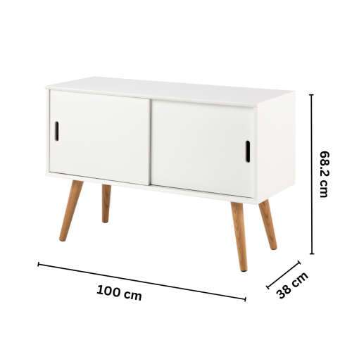 Hjem Design Mitra Sideboard with Sliding Doors