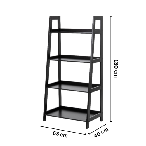 Hjem Design Danny Bookshelf, Black, 130m