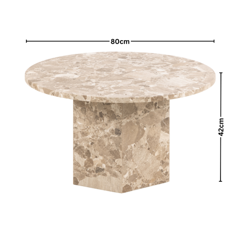 Hjem Design Naxos Round Coffee table