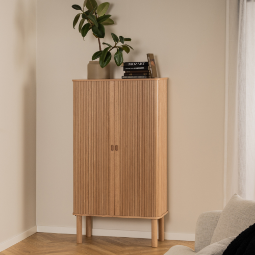 Hjem Design Langley Cabinet, Oak