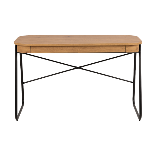 Hjem Design Blueton Desk, Oak & Black