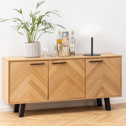 Hjem Design Brighton Sideboard, Oak