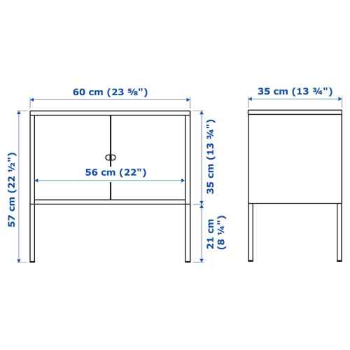 IKEA LIXHULT Cabinet 60x35cm, Metal, Grey