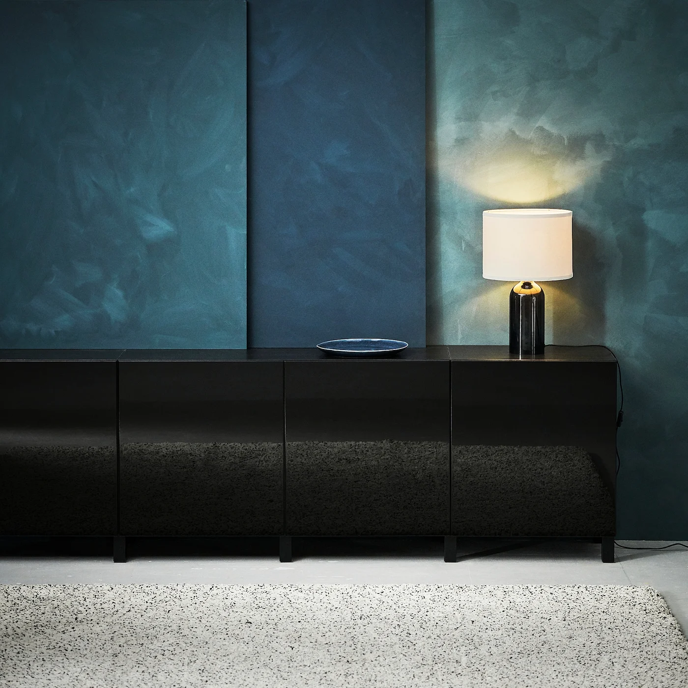 IKEA SELSVIKEN Door high-gloss black 60x64 cm