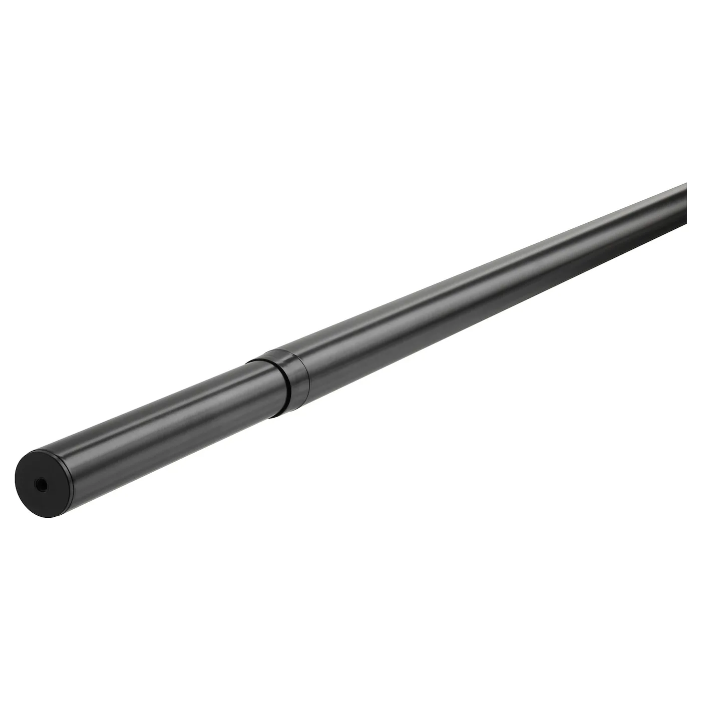 IKEA HUGAD Curtain Rod 210-385CM Black