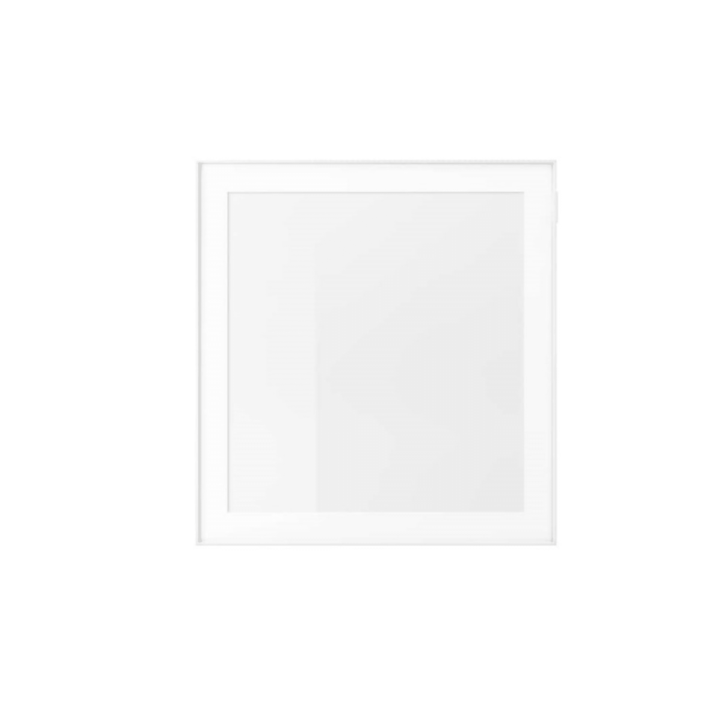 IKEA GLASSVIK Glass door 60x64cm White, Clear glass