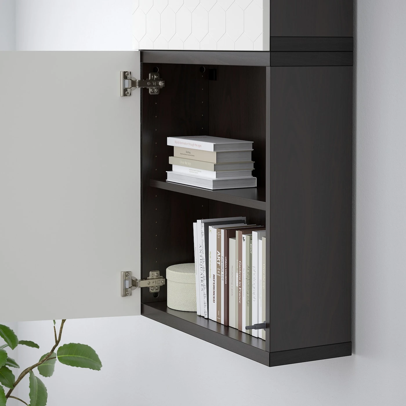 IKEA BESTA Frame 60x20x64cm Black-brown