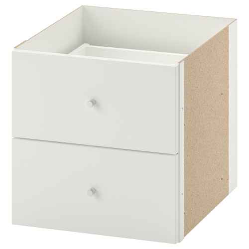 IKEA KALLAX Insert with 2 drawers 33X33cm White