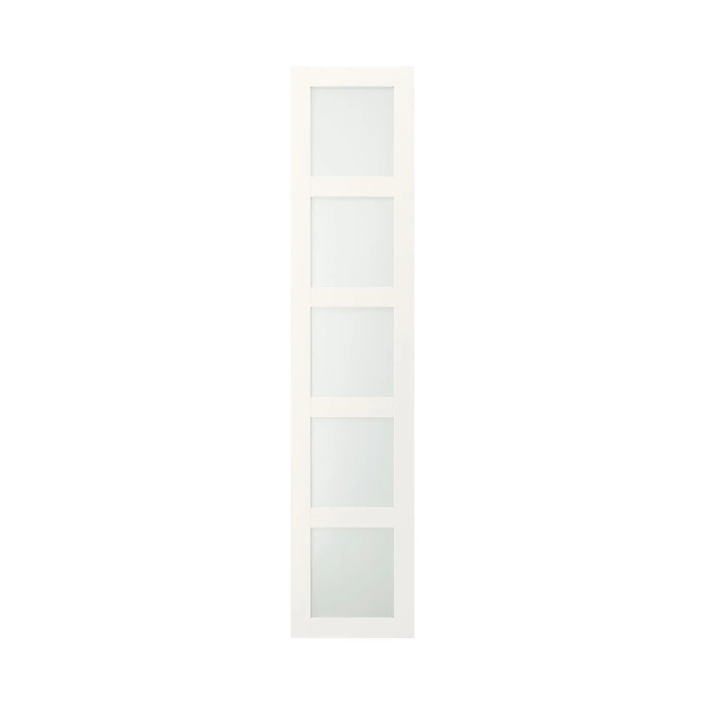 IKEA BERGSBO Door, frosted glass, white Size 50x229 cm