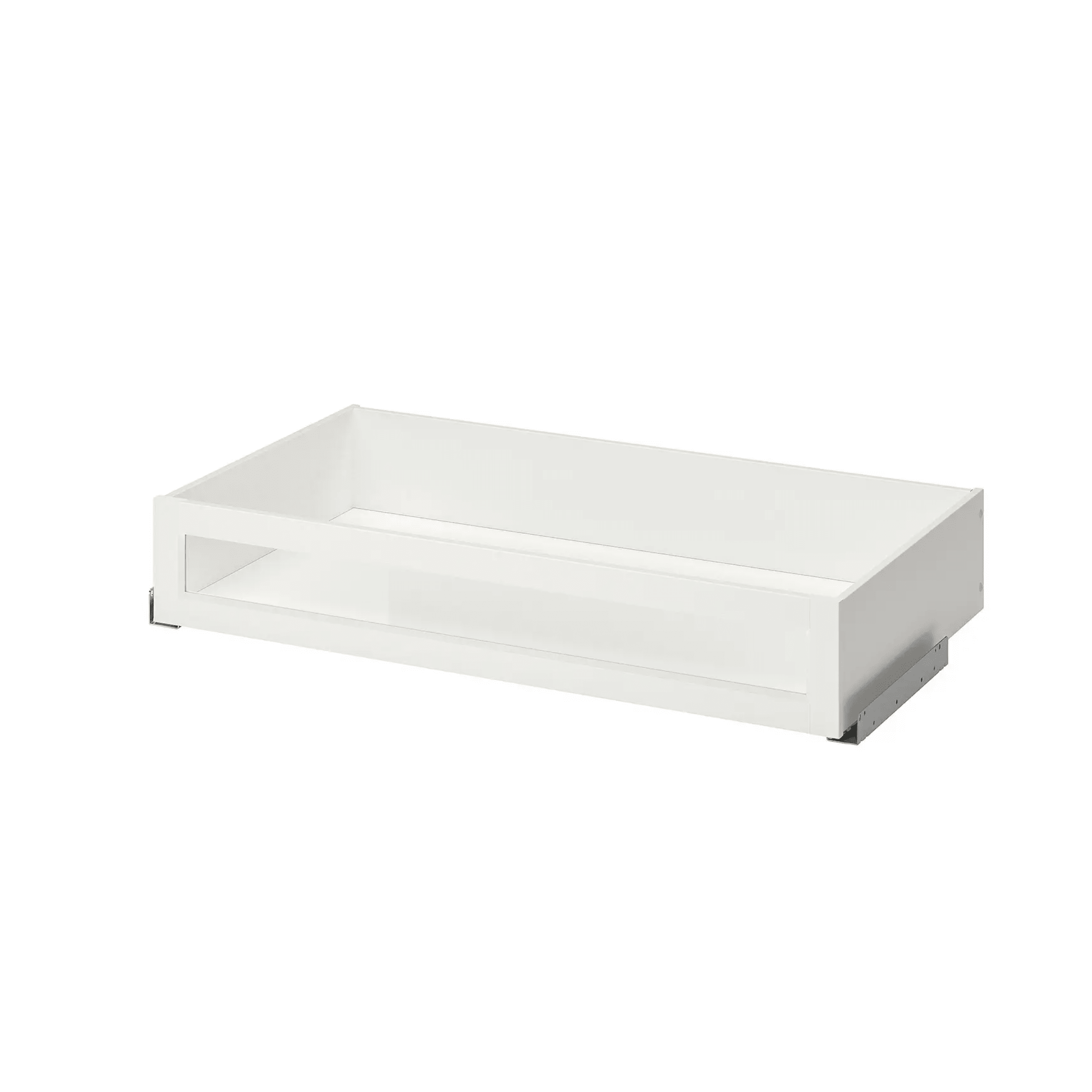 IKEA KOMPLEMENT Drawer with glass front, white 100x58CM