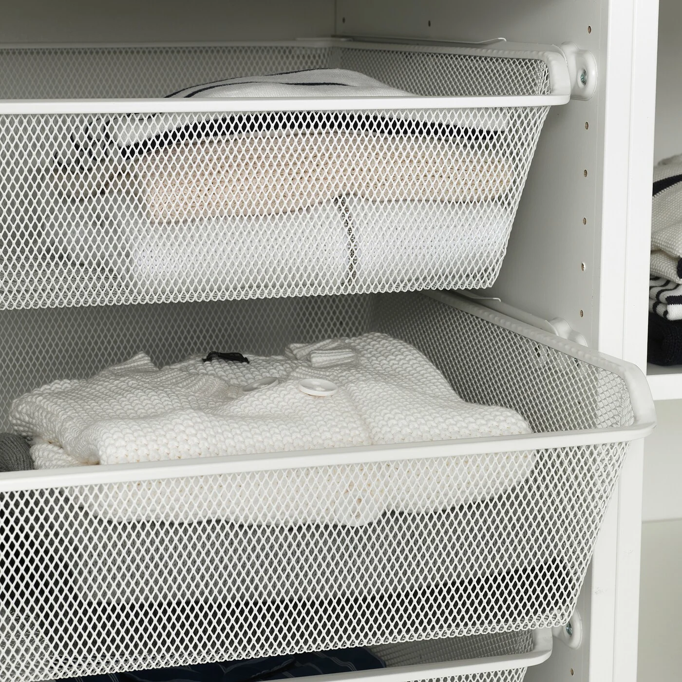 IKEA KOMPLEMENT Mesh basket 75x58cm White