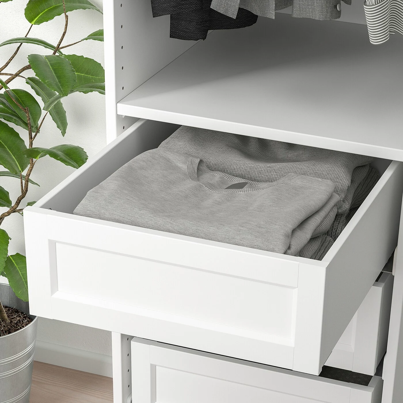 IKEA KOMPLEMENT Drawer with front panel, white 50x58 cm