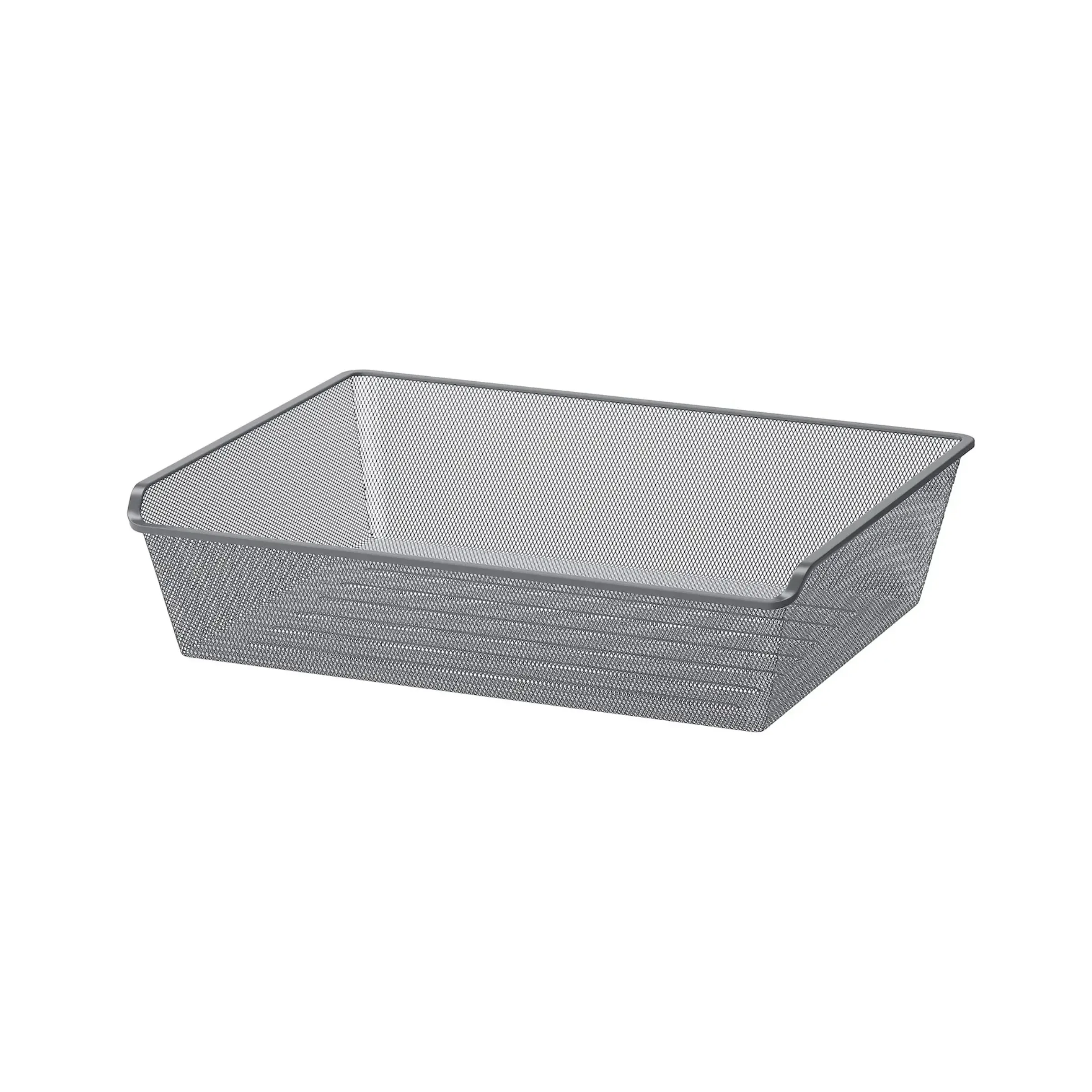 IKEA KOMPLEMENT Mesh basket, dark grey 75x58 cm