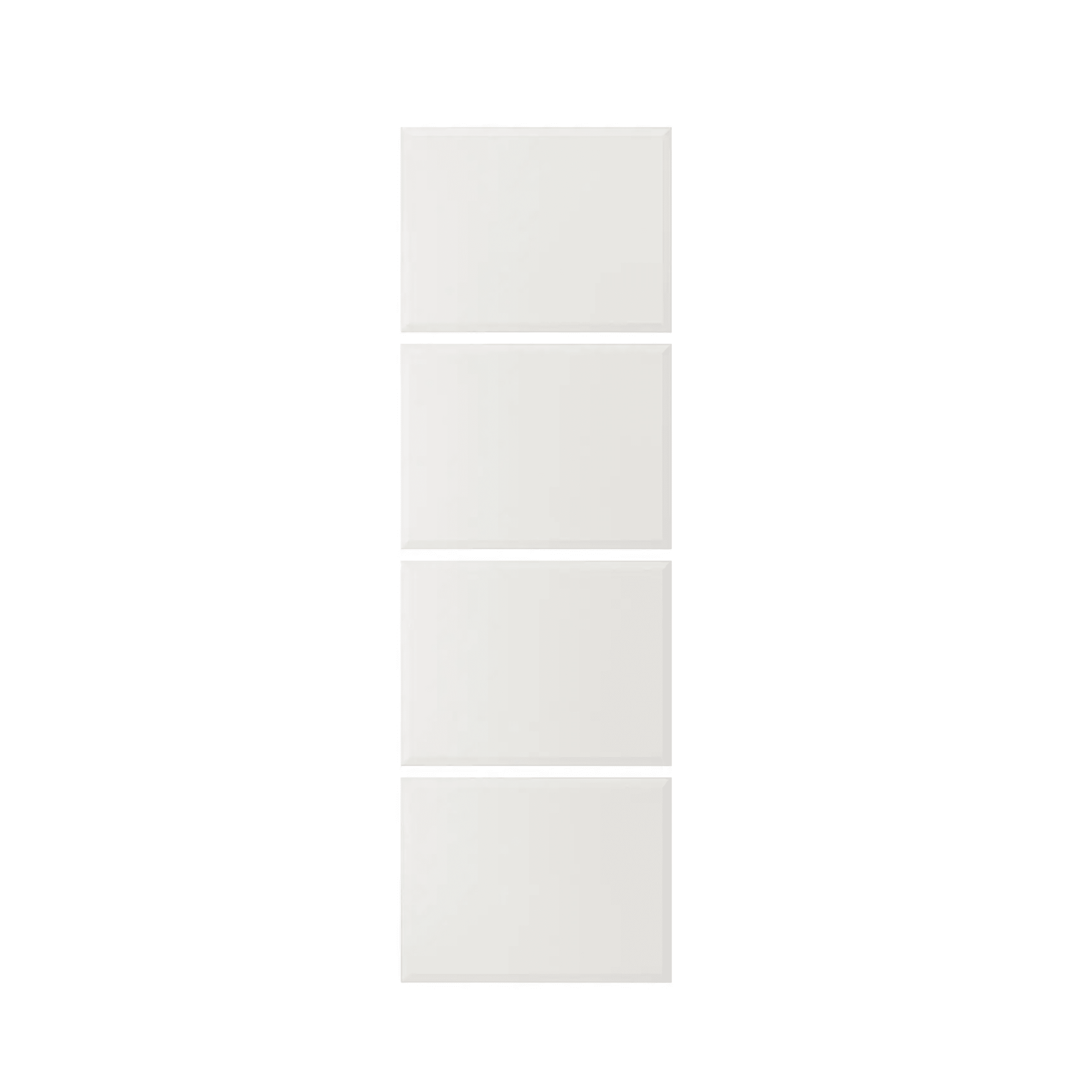 IKEA TJORHOM 4 panels for sliding door frame 75x236cm White