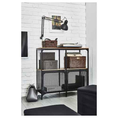 IKEA FJALLBO Shelving unit 100x95cm Black