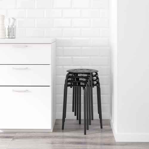 IKEA MARIUS Stool 45x40cm Black