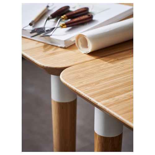 IKEA HILVER Table Leg cone-shaped 70cm Bamboo