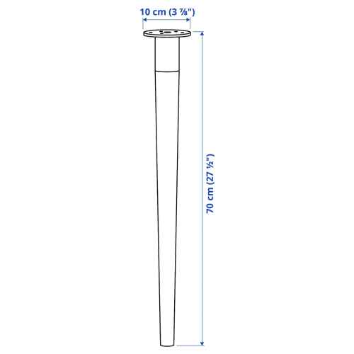 IKEA HILVER Leg cone-shaped 70cm Bamboo