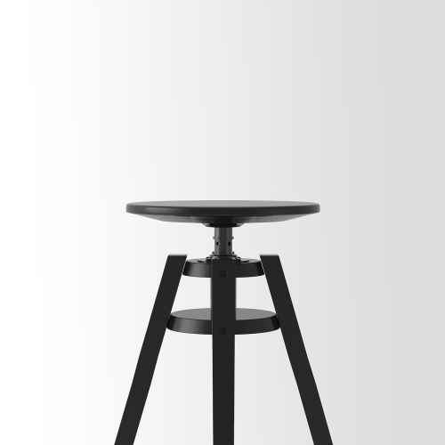 IKEA DALFRED Bar stool 63-74cm Black