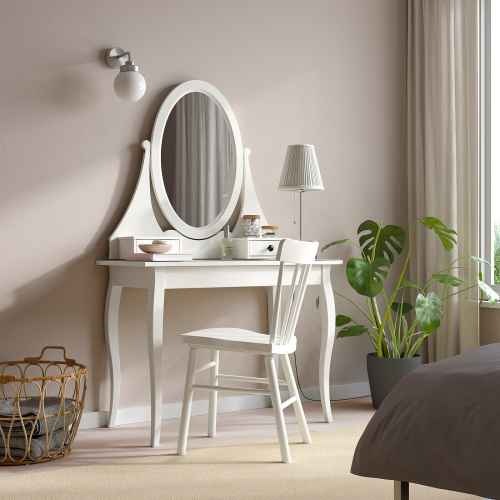 IKEA HEMNES Dressing Table w Mirror 100x50cm WHITE