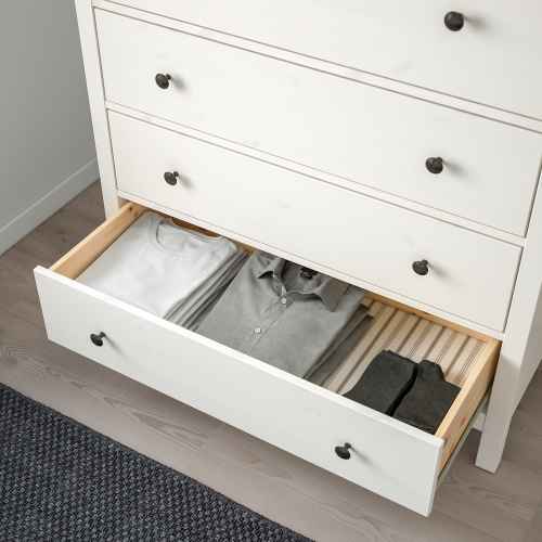 IKEA HEMNES Chest of 6 Drawers 108x131cm, White Stain