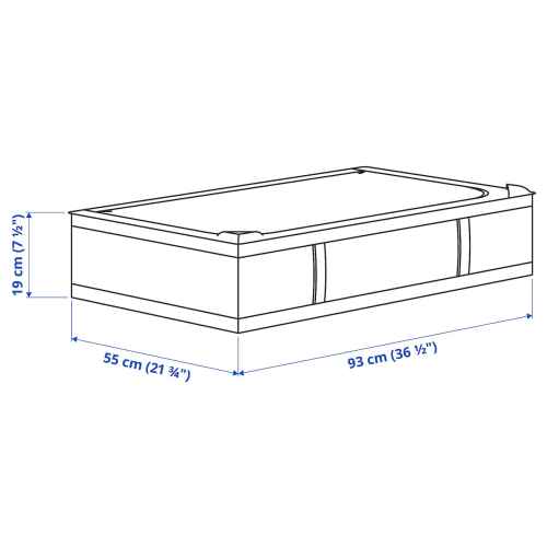 IKEA SKUBB Storage case 93x55x19cm White