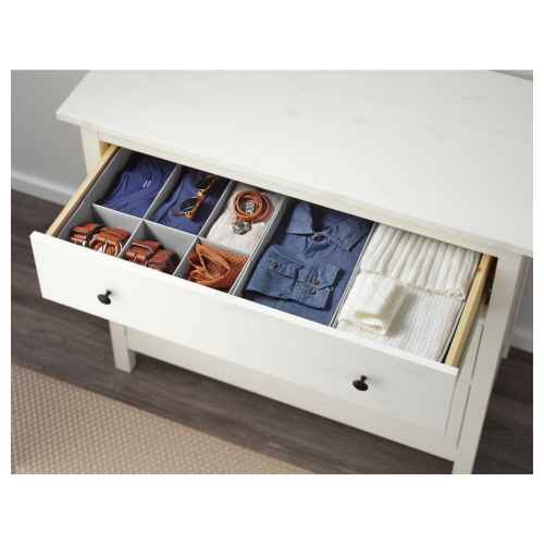 IKEA HEMNES Chest of 3 Drawers 108x96cm, White stain