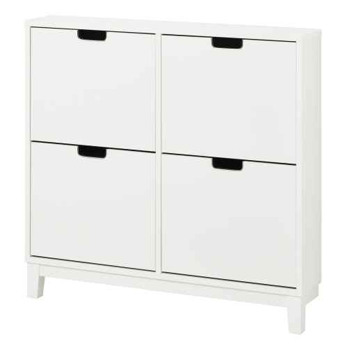 IKEA STALL Shoe cabinet with 4 compartments 96x90cm White