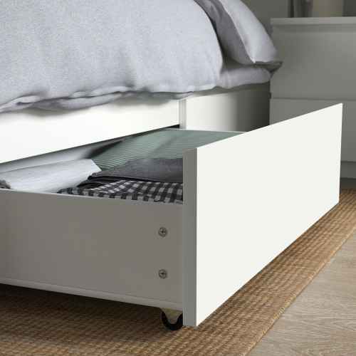 IKEA MALM Bed storage box for high bed frame 200cm White 2 pack